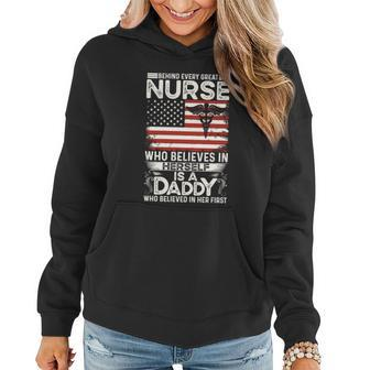 Medical Behind Every Great Nurse Who Believes In Herself Is A Dad Who Believed V2 Women Hoodie - Monsterry