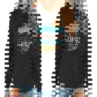 Meet Me At The Pumpkin Patch Halloween Thanksgiving Pumpkin V2 Women Hoodie Graphic Print Hooded Sweatshirt - Thegiftio UK