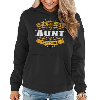 Meine Tante Ist Unglaublich Lustig Tante Humor Tante Frauen Hoodie - Seseable