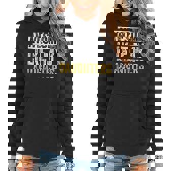 Mens Awesome Like My Daughters Fathers Day Funny Dad Women Hoodie - Thegiftio UK
