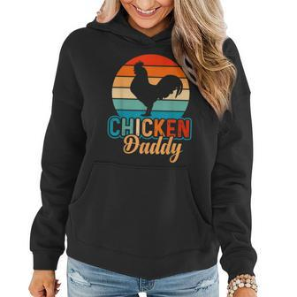 Mens Chicken Daddy Vintage Poultry Farmer Funny Fathers Day Mens Women Hoodie - Thegiftio UK