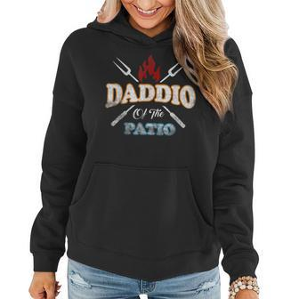Mens Funny Daddio Of The Patio Fathers Day Bbq Grill Quote Women Hoodie Graphic Print Hooded Sweatshirt - Thegiftio UK