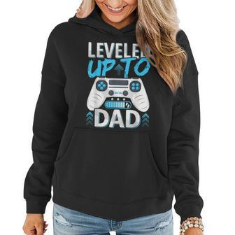 Mens Future Dad | Leveled Up To Dad | Soon To Be Dad Loading Women Hoodie Graphic Print Hooded Sweatshirt - Thegiftio UK