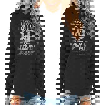 Mens I Have Two Titles Dad And Pap Pap Funny Fathers Day V3 Women Hoodie - Seseable