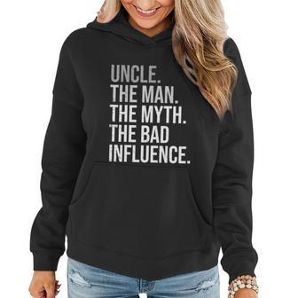 Mens Uncle The Man The Myth The Legend Fun Best Funny Uncle V2 Women Hoodie - Monsterry AU