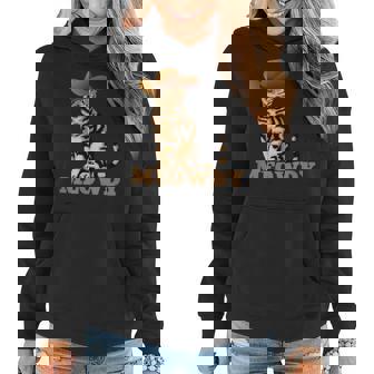 Meowdy Funny Cat Country Music Meow Howdy Women Hoodie - Seseable