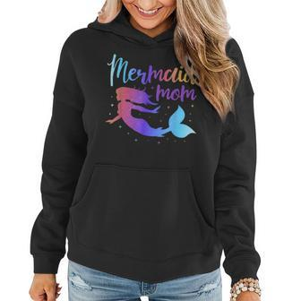 Mermaid Mom Matching Birthday Party Women Hoodie | Mazezy