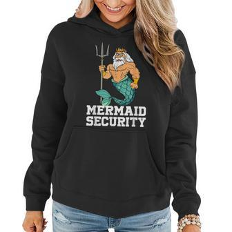 Mermaid Security  Birthday Funny Party Shell Ocean  Women Hoodie Graphic Print Hooded Sweatshirt