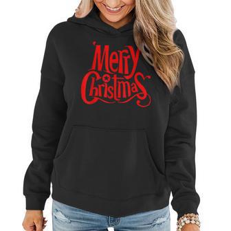 Merry Christmas Weihnachts Spruch Dekoration Damen Herren V5 Frauen Hoodie - Seseable