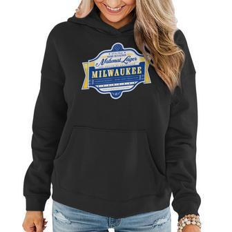 Milwaukee National Lager Beer Label Women Hoodie | Mazezy