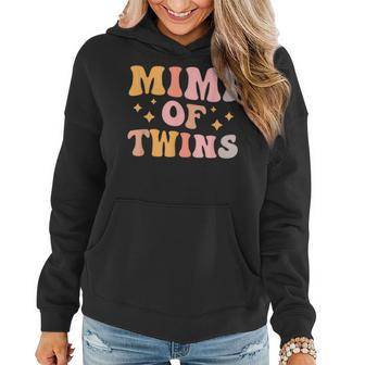 Mimi Of Twins Groovy Twin Mimi Grandma Women Hoodie | Mazezy