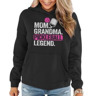 Mom Grandma Pickleball Legend Player Funny Pickle Ball Women Hoodie - Seseable