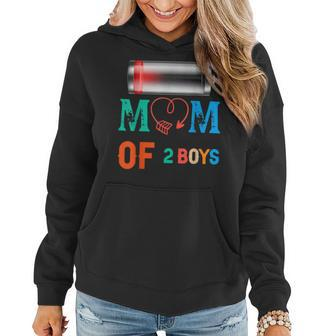 Mom Of 2 Boys Gift From Son Mothers Day Birthday Gift For Women Women Hoodie | Mazezy