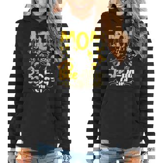 Mom Of The Bee Day Girl Funny Family Bee Birthday Party Women Hoodie - Thegiftio