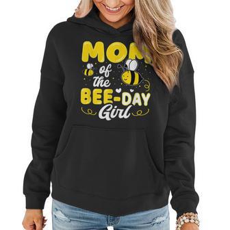 Mom Of The Bee Day Girl Hive Party Matching Birthday Sweet Women Hoodie - Thegiftio UK