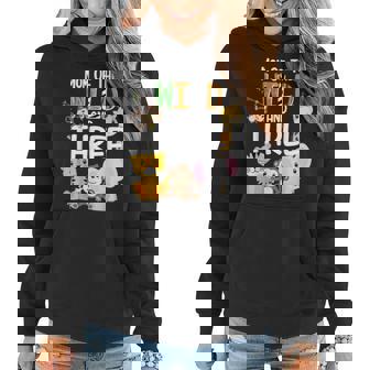 Mom Of The Wild And Three Zoo Theme Birthday Safari Jungle Women Hoodie - Thegiftio
