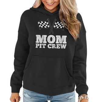 Mom Pit Crew | Hosting Car Race Birthday Party Women Hoodie | Mazezy