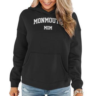 Monmouth Mom Athletic Arch College University Alumni Women Hoodie - Seseable