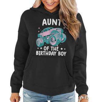 Monster Truck Passende Tante Des Geburtstagskindes Frauen Hoodie - Seseable