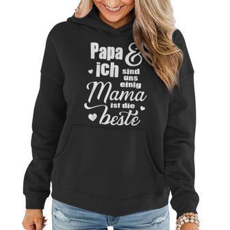 Muttertagsgeschenk Für Mama Papa Ich Sind Uns Einig Frauen Hoodie - Seseable