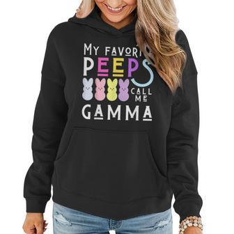 My Favorite Peeps Call Me Gamma Grandma Mom Easter Peep Fun Women Hoodie | Mazezy DE