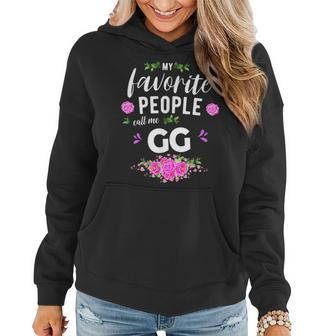 My Favorite People Call Me Gg Grandma Women Hoodie | Mazezy