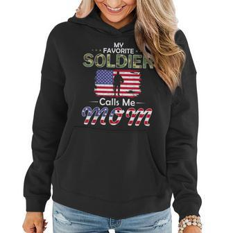My Favorite Soldier Calls Me Momproud Army Mom Gift Women Hoodie | Mazezy