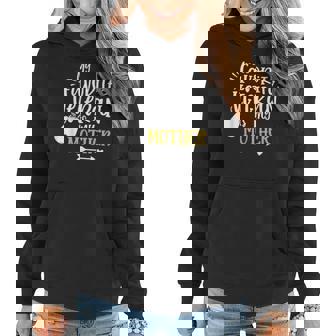My Favorite Veteran Is My Mother Funny Military Women Hoodie | Seseable CA