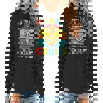 My First Cruise Men Women Girls And Boys Funny Cruise Trip Women Hoodie | Mazezy