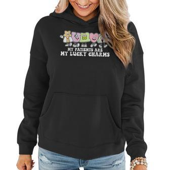 My Patients Are My Lucky Charms St Patricks Day Nurse Squad V2 Women Hoodie - Seseable