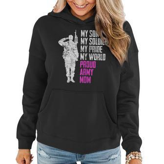 My Son Proud Army Mom Military Gift Gift For Womens Women Hoodie | Mazezy