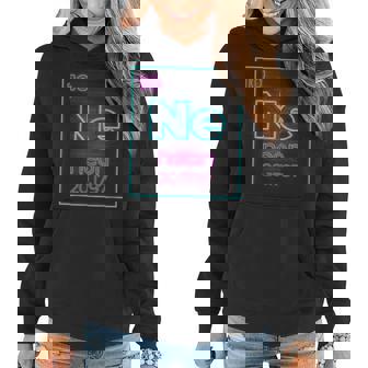 Neon Element Of The Chemistry Periodic Table For Scientists V2 Women Hoodie Graphic Print Hooded Sweatshirt - Thegiftio