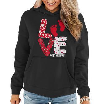 Ob Nurse Valentines Day Delivery Labor Nursing Lovers Women Hoodie - Seseable