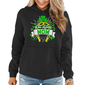 One Lucky Mom Happy St Patricks Day Shamrock Gifts Family Women Hoodie - Seseable