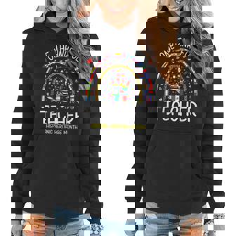 One Thankful Teacher Hispanic Heritage Month Countries Flags V13 Women Hoodie Graphic Print Hooded Sweatshirt - Thegiftio