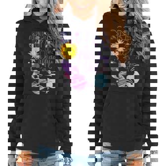 Outer Space Sister Of The Birthday Girl Party Space Theme Women Hoodie | Mazezy
