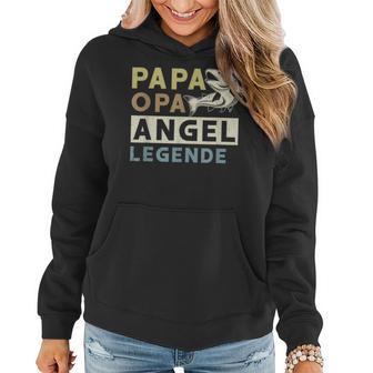 Papa Opa Angel Legende Hoodie, Perfekt für Vatertagsangler - Seseable