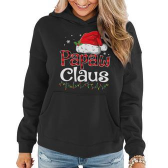 Papaw Claus Santa Funny Christmas Pajama Matching Family Women Hoodie Graphic Print Hooded Sweatshirt - Thegiftio UK