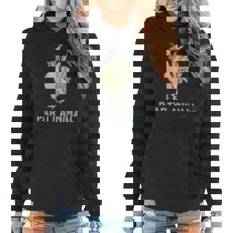 Party Animal Rooster Birthday Chicken Birthday Women Hoodie | Mazezy