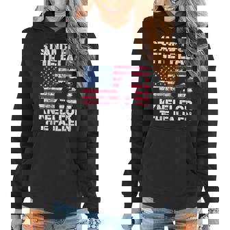 Patriotic Military Veteran American Flag Stand For Men Women Women Hoodie | Seseable CA