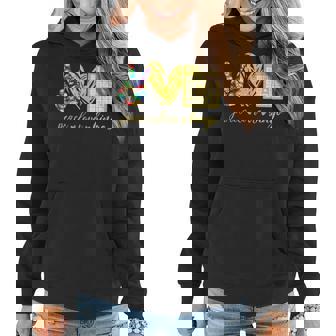 Peace Love Bingo Grandma Gambling Womens Mothers Day Women Hoodie | Mazezy
