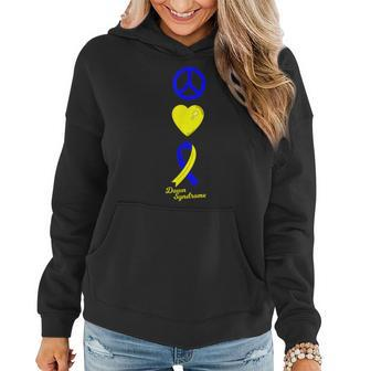 Peace Sign World Down Syndrome Day T Shirt Women Kids Women Hoodie | Mazezy