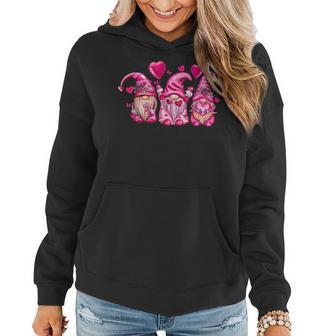 Pink Gnomes Love Valentines Loads Of Love Western Valentine V3 Women Hoodie - Seseable