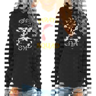 Pirate Squad Skull And Crossbones Women Hoodie Graphic Print Hooded Sweatshirt - Thegiftio