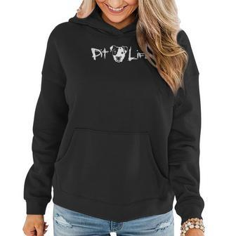 Pit Life Pitbull Dog Pit Bull Cute Women Hoodie Graphic Print Hooded Sweatshirt - Thegiftio UK