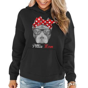 Pittie Mom For Pitbull Dog Loversmothers Day Gift Women Hoodie | Mazezy