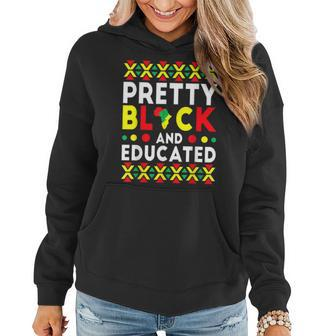 Pretty Black And Educated African Women Black History Month V10 Women Hoodie - Seseable
