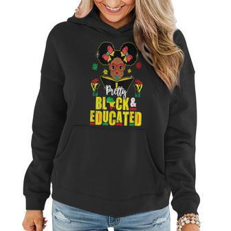 Pretty Black And Educated I Am The Strong African Queen V9 Women Hoodie - Seseable