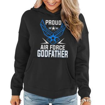 Proud Air Force Godfather Veteran Pride Women Hoodie - Seseable