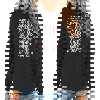Proud Air Force Wife Veteran Pride Women Hoodie | Mazezy